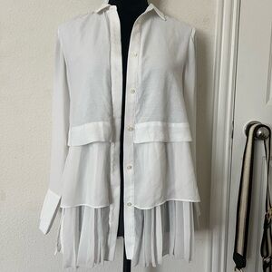 Banana Republic Pleated Blouse ( Xs Petite)